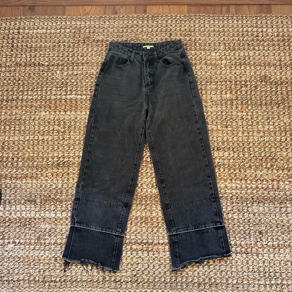 Gianni Bini Charcoal Ankle Jeans - Picture 2 of 5